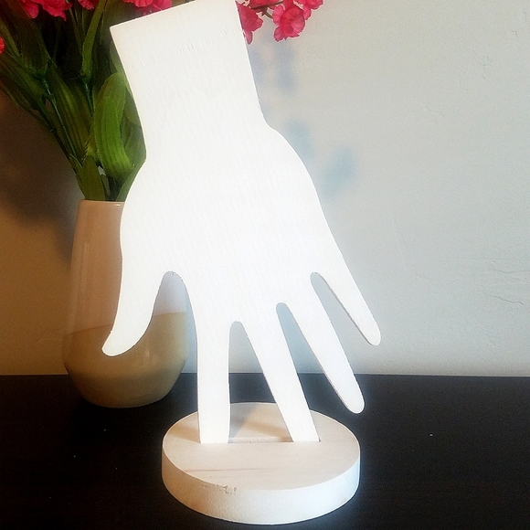 Wooden Hand Jewelry Display or Holder - Picture 2 of 5